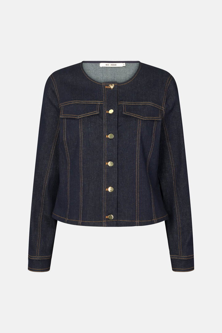 Rue de Femme RDFSolenne jakke OUTERWEAR 200 Blue denim