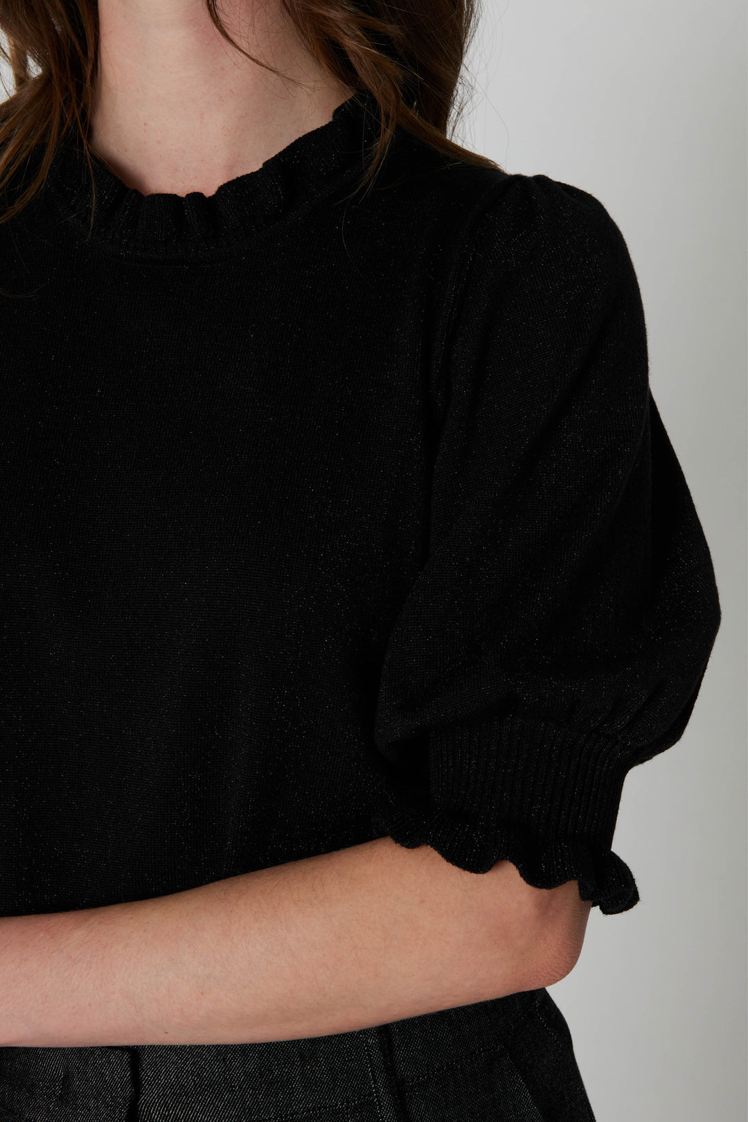 Rue de Femme RDFSorrelScallop strik KNITWEAR Sort