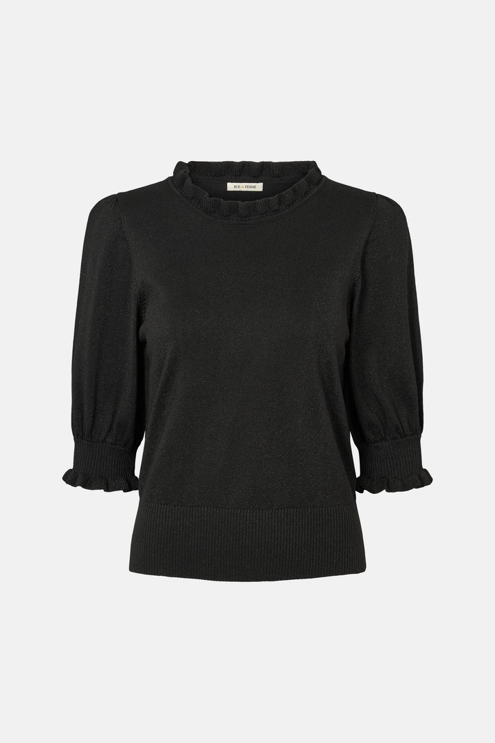Rue de Femme RDFSorrelScallop strik KNITWEAR Sort