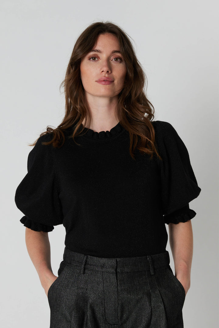 Rue de Femme RDFSorrelScallop strik KNITWEAR Sort