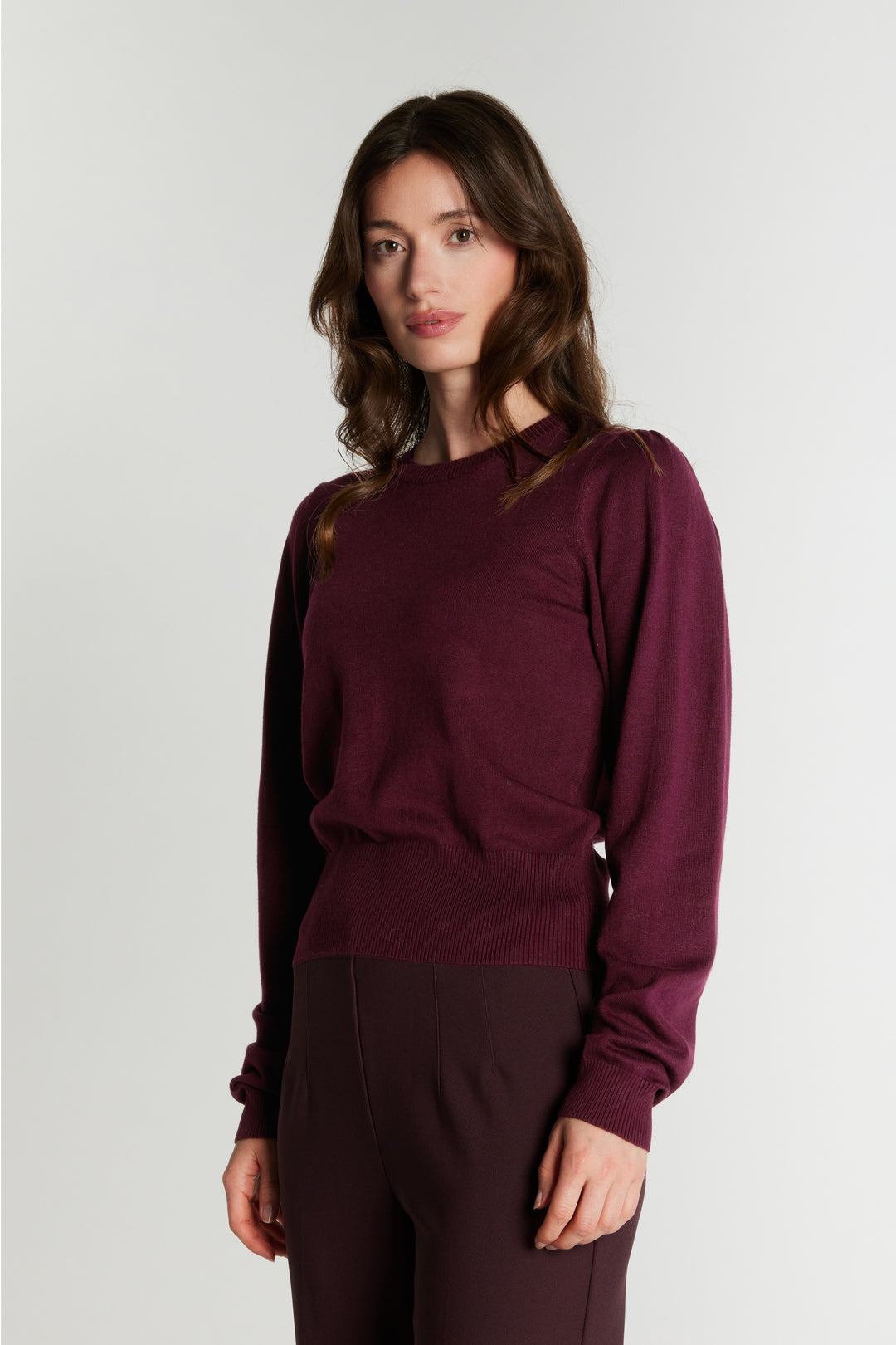 Rue de Femme RDFSorrel LS strik KNITWEAR 393 Merlot