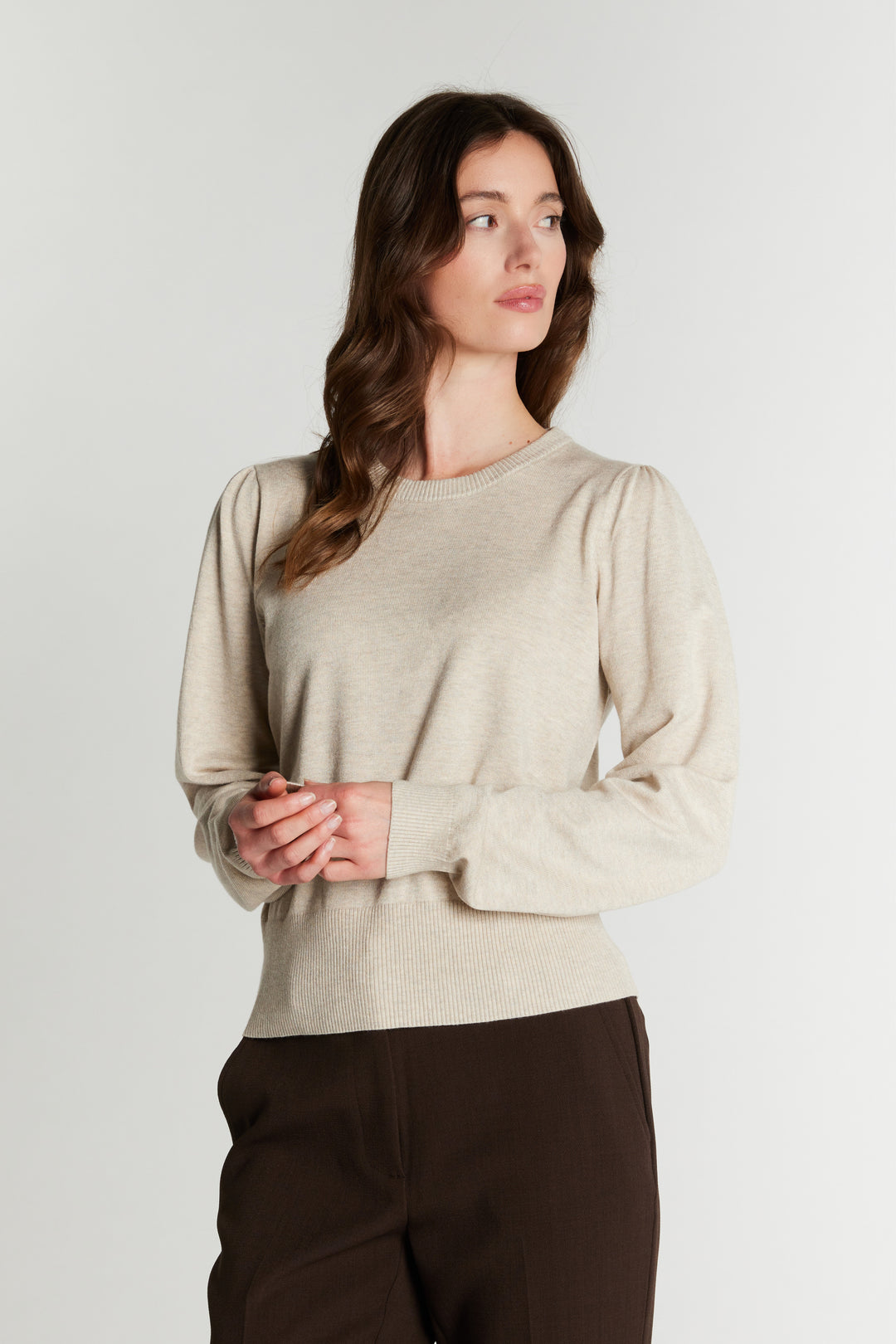 Rue de Femme RDFSorrel LS strik KNITWEAR Sand