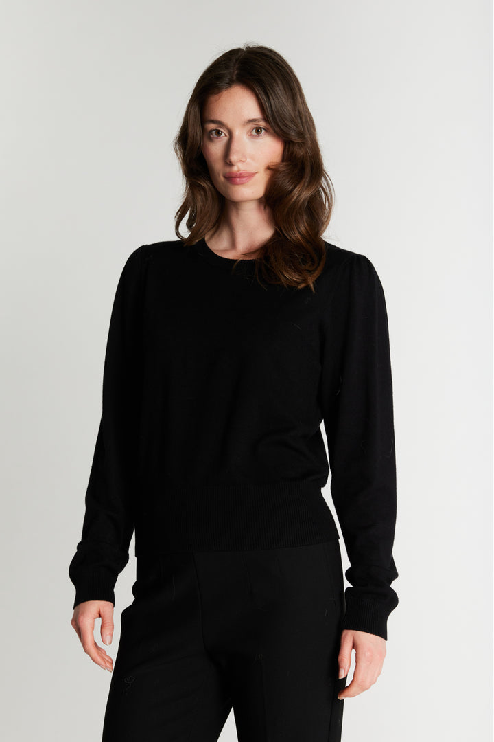 Rue de Femme RDFSorrel LS strik KNITWEAR Sort