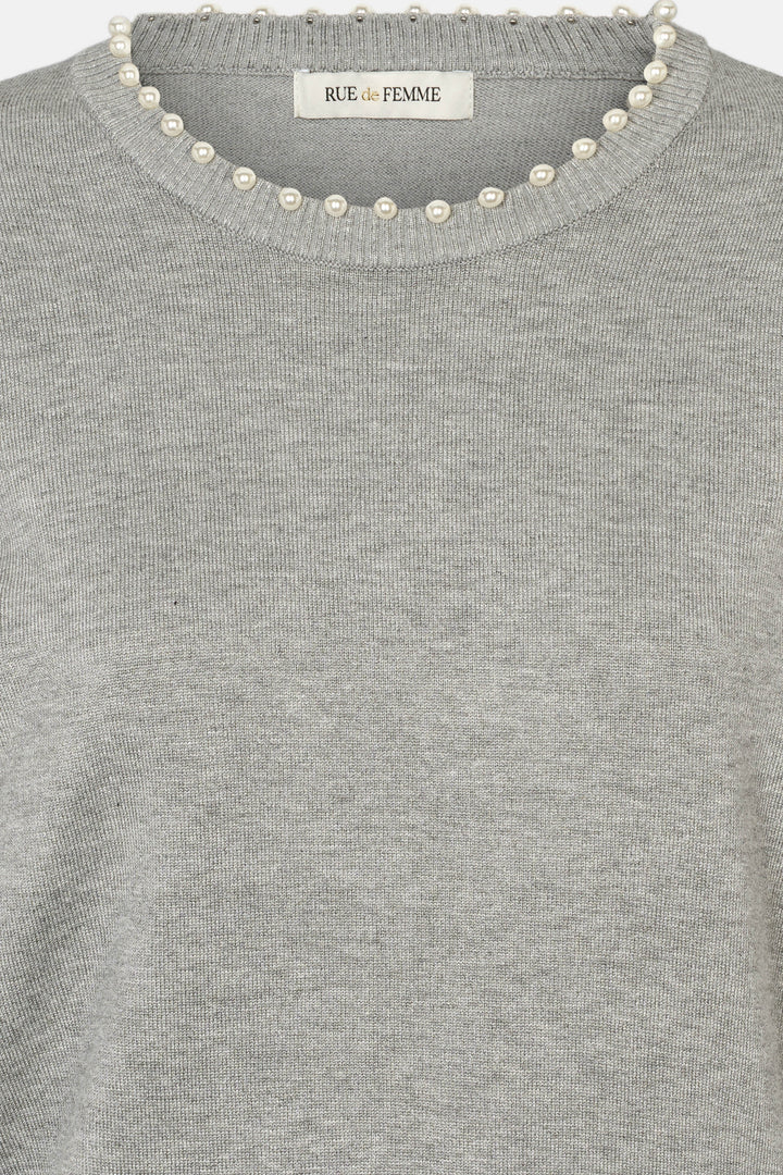 Rue de Femme RDFSorrel jewel strik KNITWEAR 16 Light grey melange