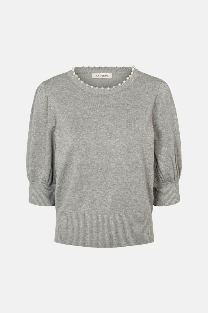 Rue de Femme RDFSorrel jewel strik KNITWEAR 16 Light grey melange