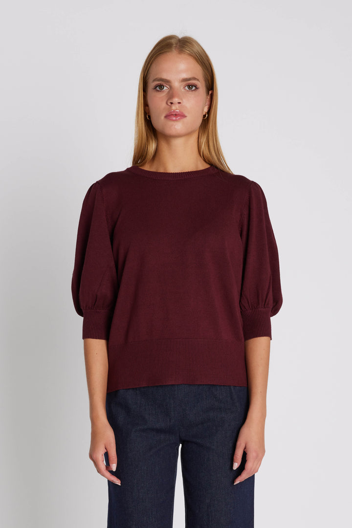 Rue de Femme RDFSorrel strik KNITWEAR, LIGHT 306 Wine
