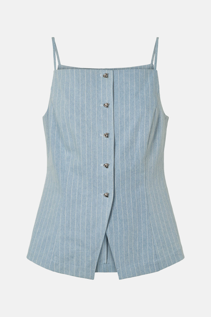 Rue de Femme RDFTaiska top TOPS 200 Blue denim