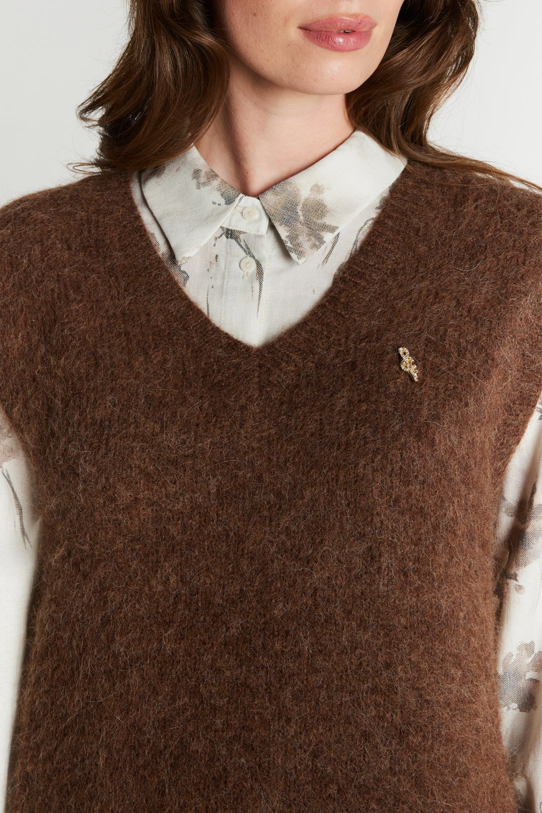 Rue de Femme RDFVala strik vest KNITWEAR 194 Chocolat