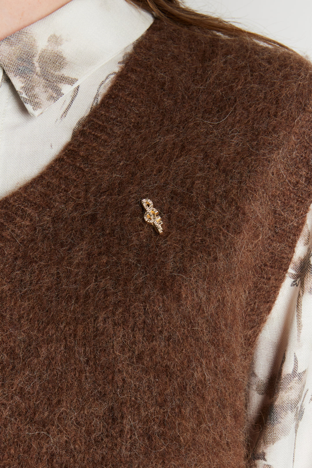 Rue de Femme RDFVala strik vest KNITWEAR 194 Chocolat