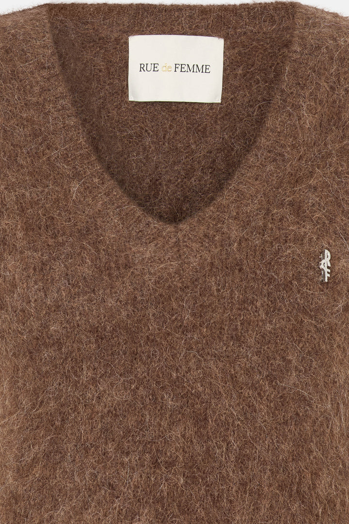 Rue de Femme RDFVala strik vest KNITWEAR 194 Chocolat