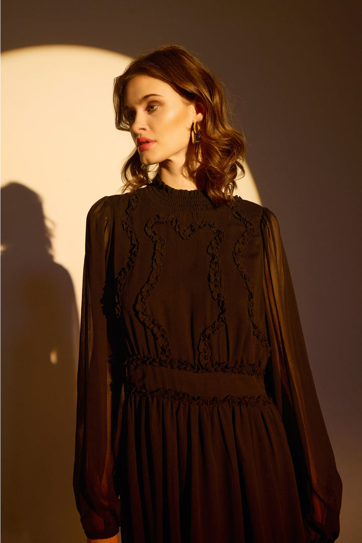 Rue de Femme RDFValencia kjole DRESSES Sort