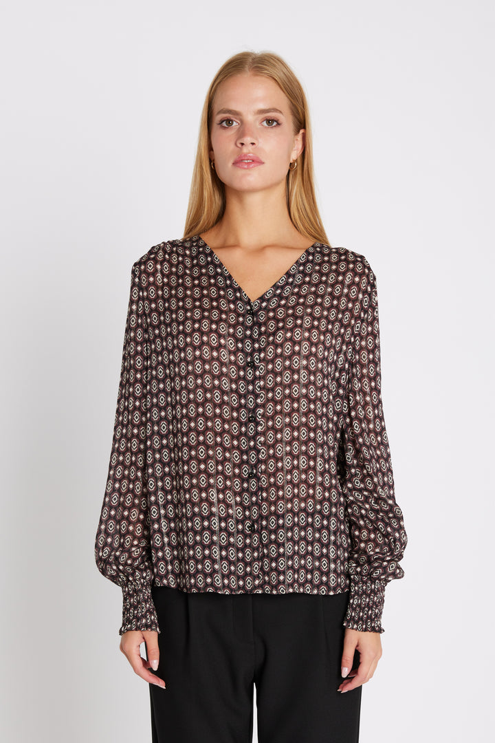 Rue de Femme RDFVeda skjorte SHIRTS 306 Wine