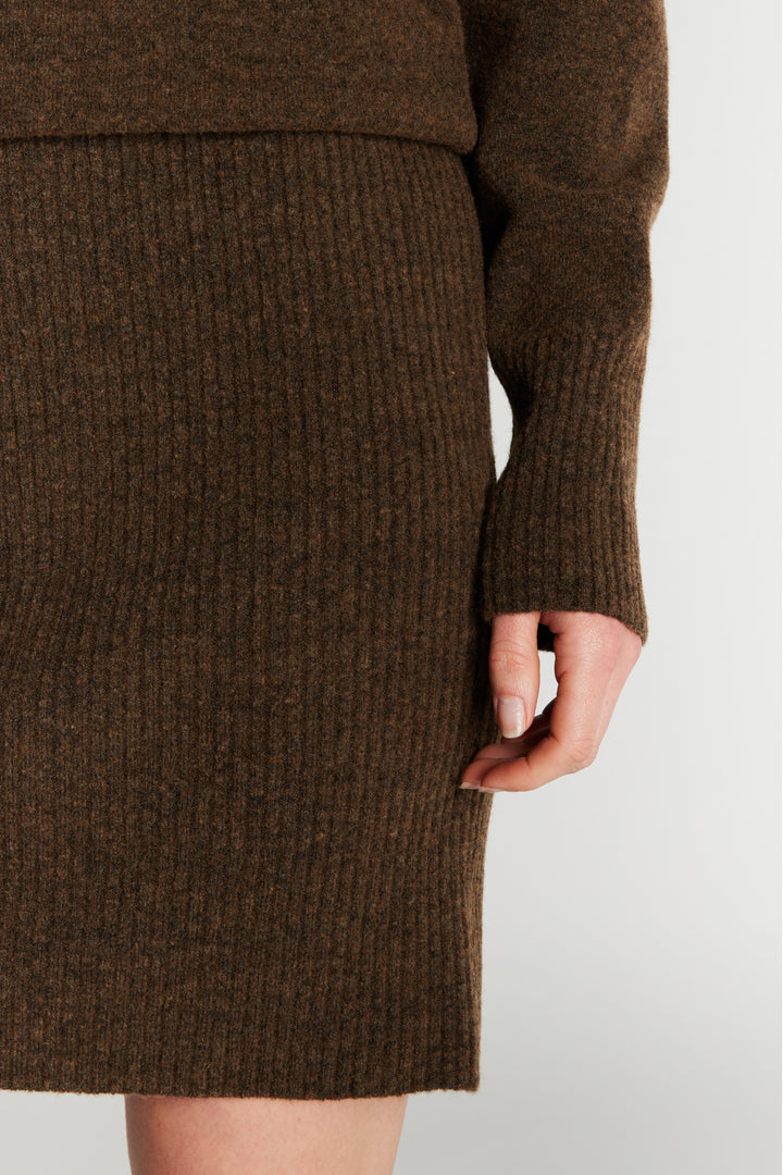 Rue de Femme RDFWrenna strik kjole KNITWEAR 194 Chocolat