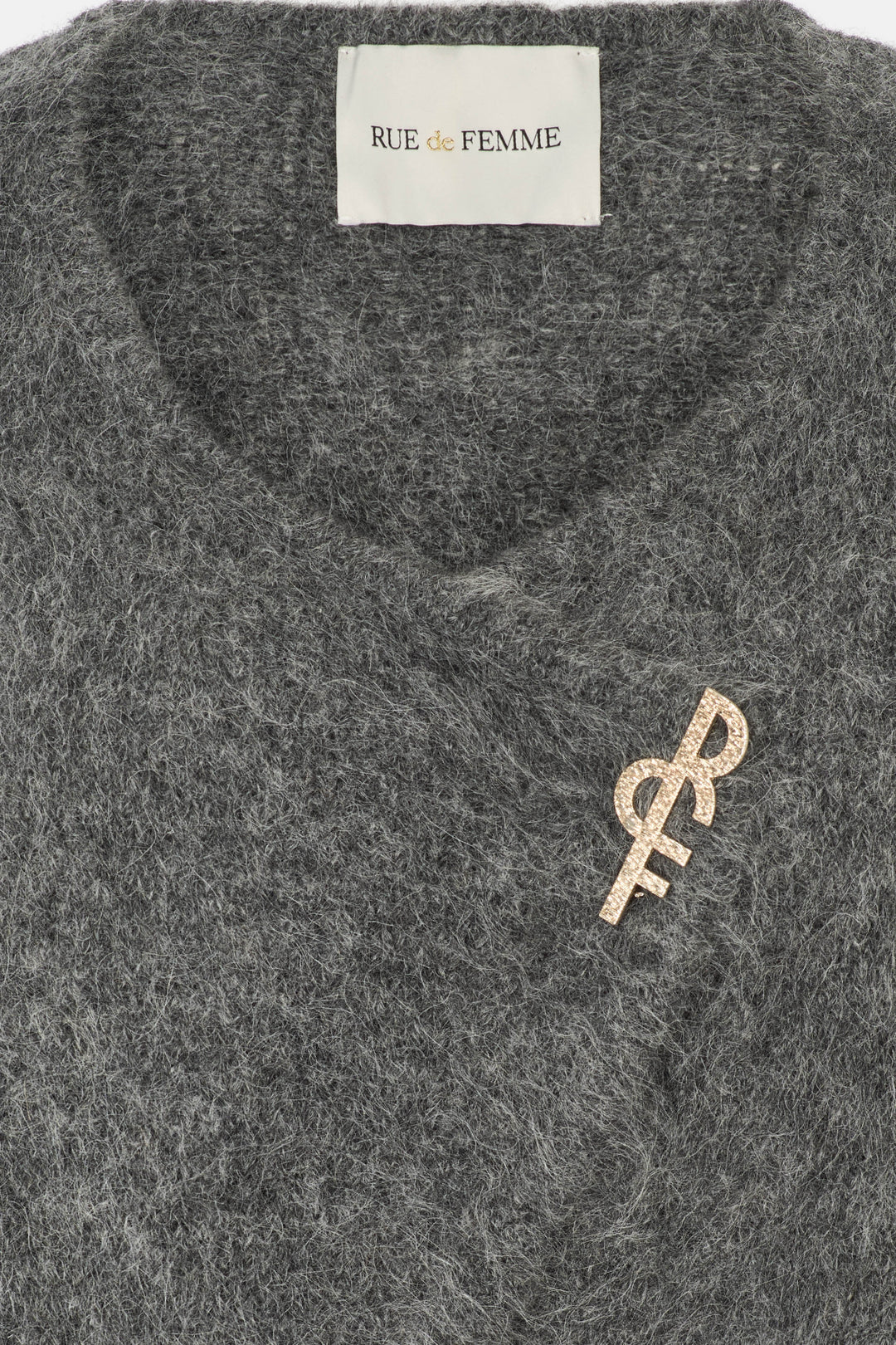 Rue de Femme RDFYana strik vest KNITWEAR 431 Dark Rock