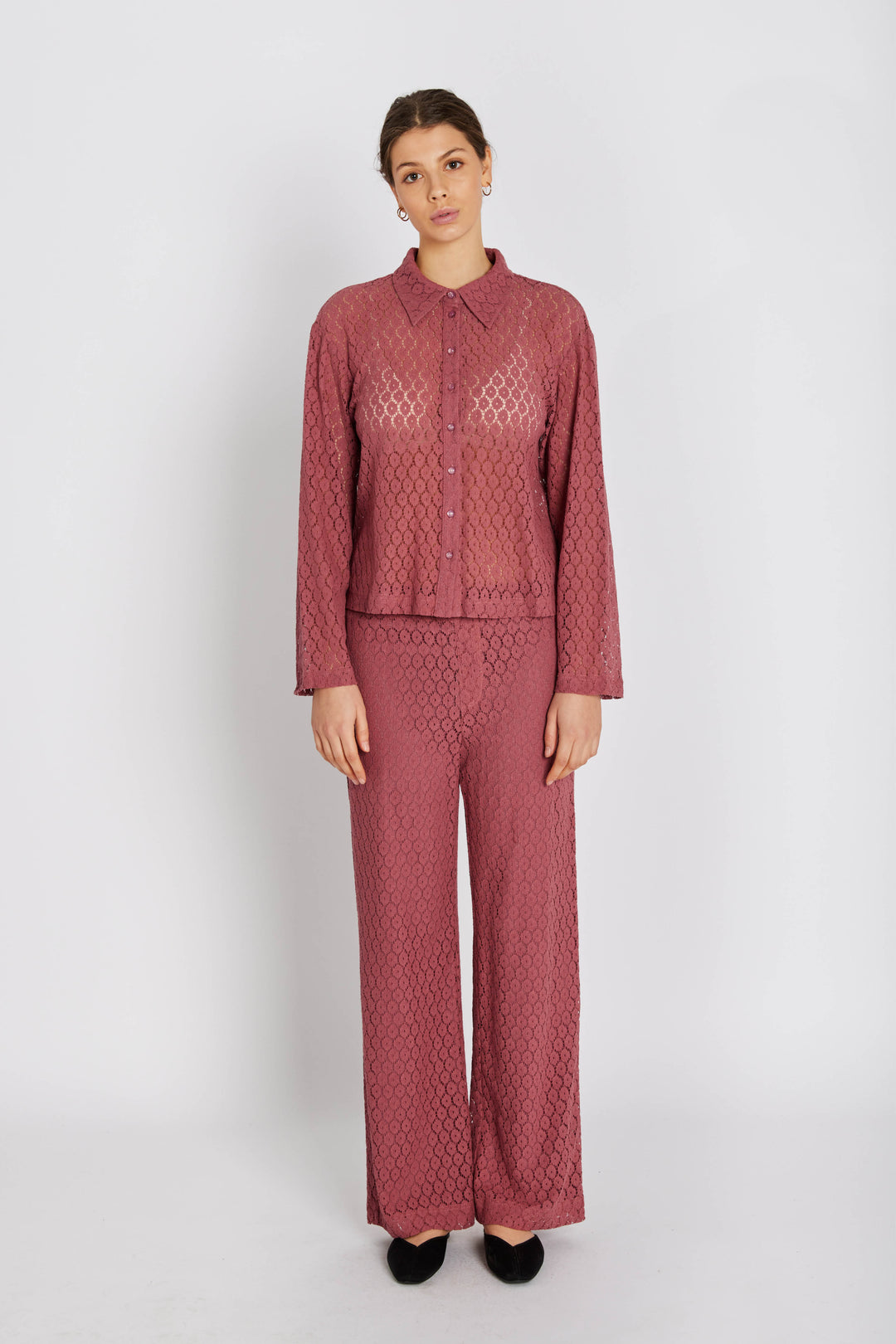 Rue de Femme RDFYvette skjorte SHIRTS 363 Deep plum