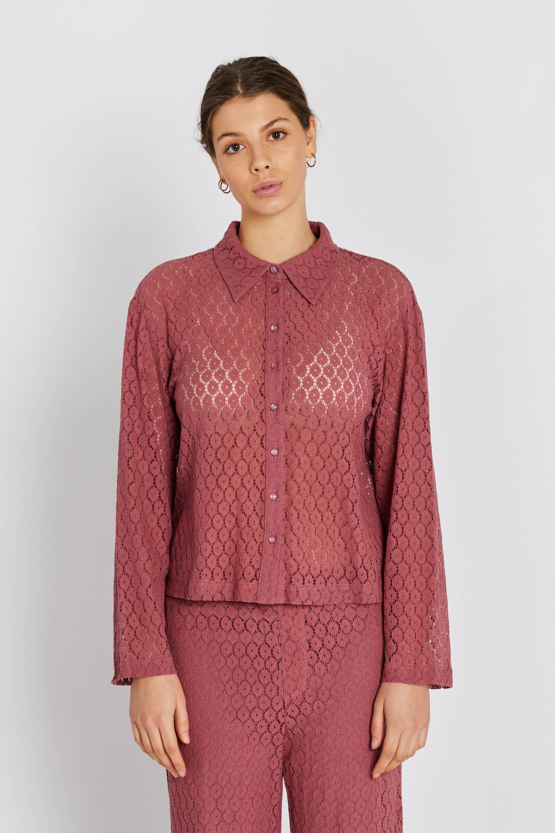 Rue de Femme RDFYvette skjorte SHIRTS 363 Deep plum