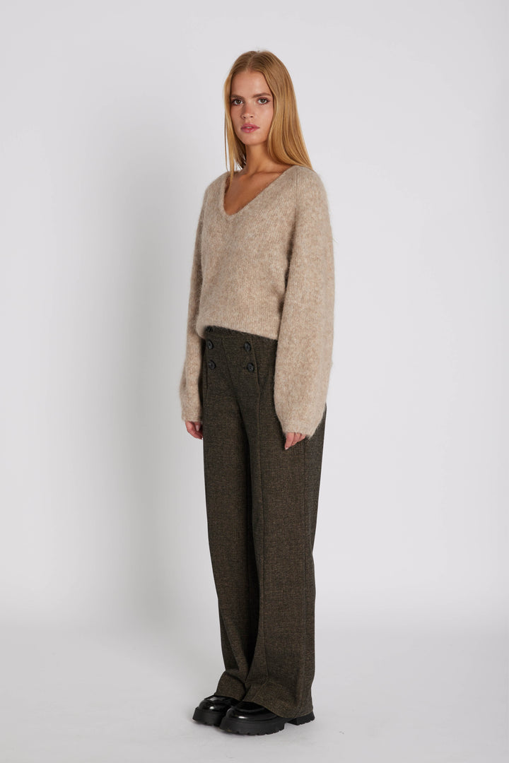 Rue de Femme RDFZoeyWide bukser TROUSERS 197 Brown sugar