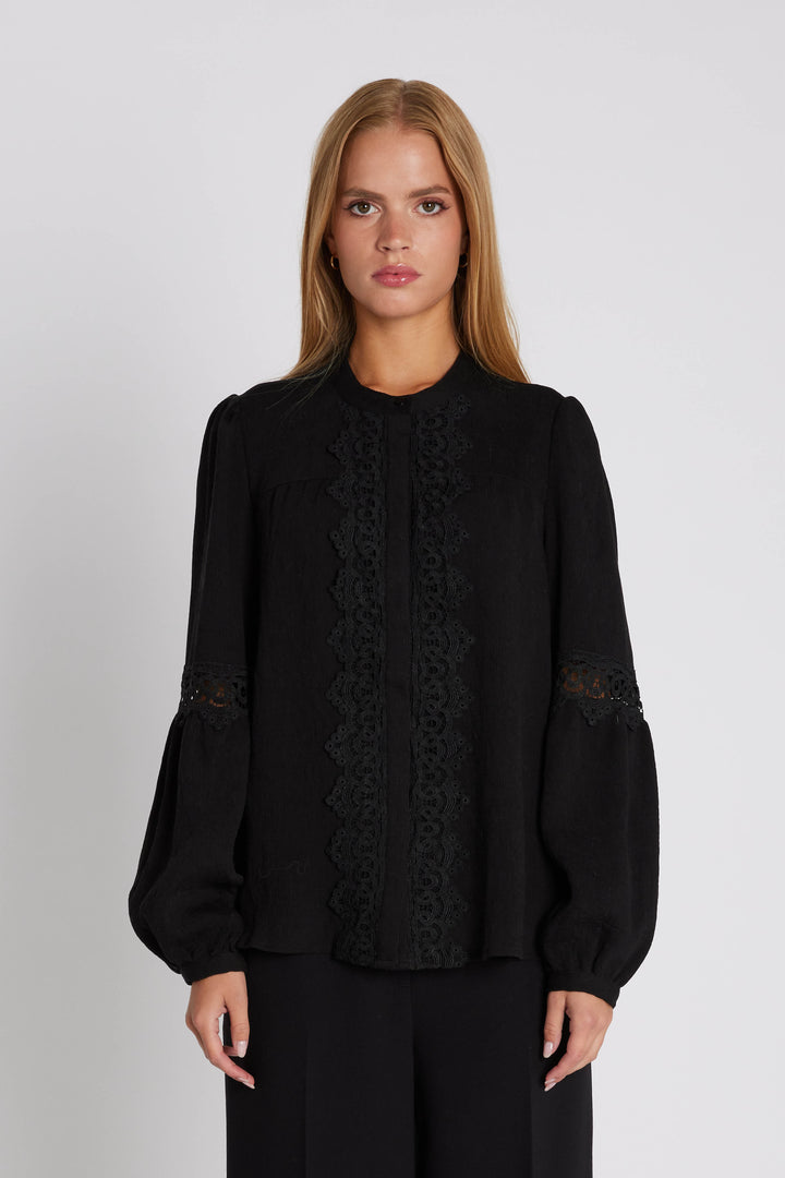 Rue de Femme RDFZosia skjorte SHIRTS Sort