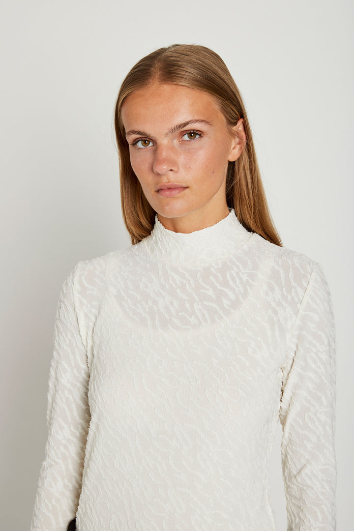 Rue de Femme Roll Neck Bluse BLOUSE 02 Off white