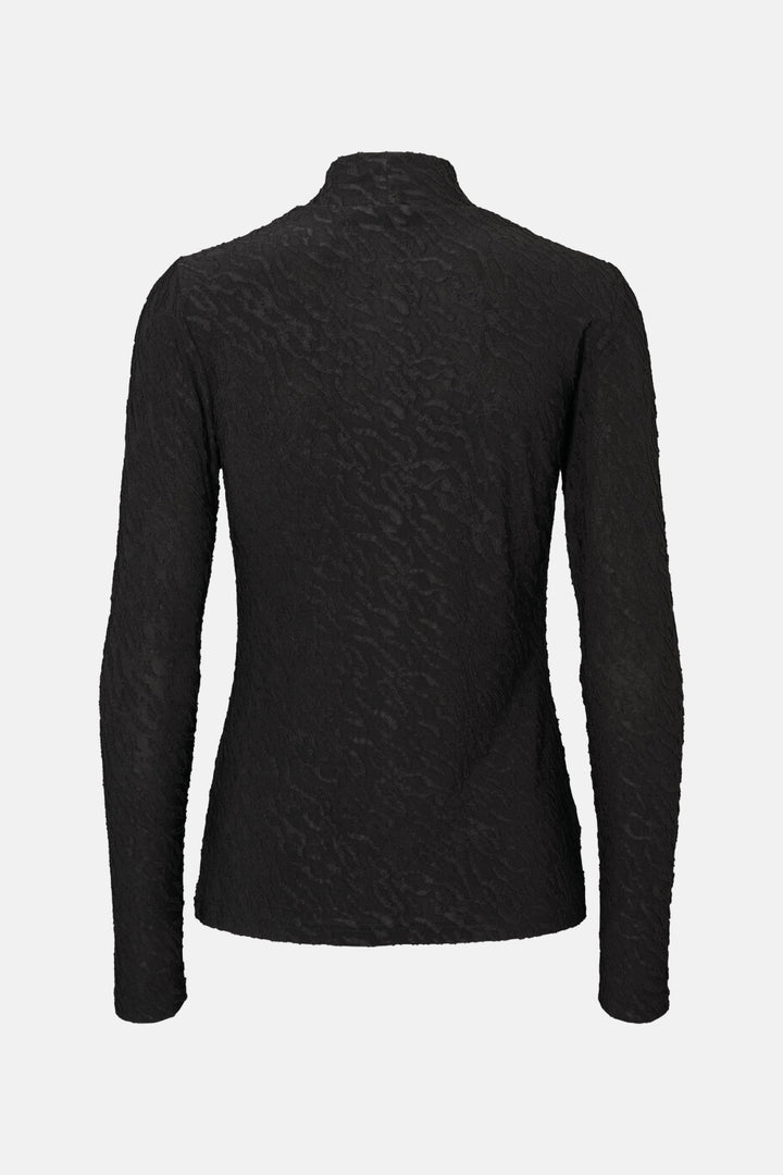 Rue de Femme Roll Neck Bluse BLOUSE Sort