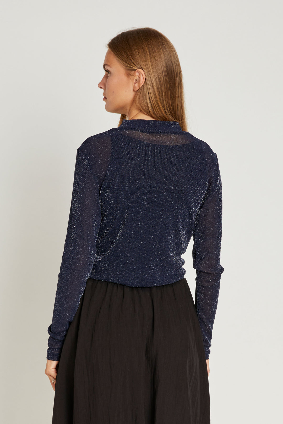 Rue de Femme Roll neck blouse BLOUSE 207 Dark blue