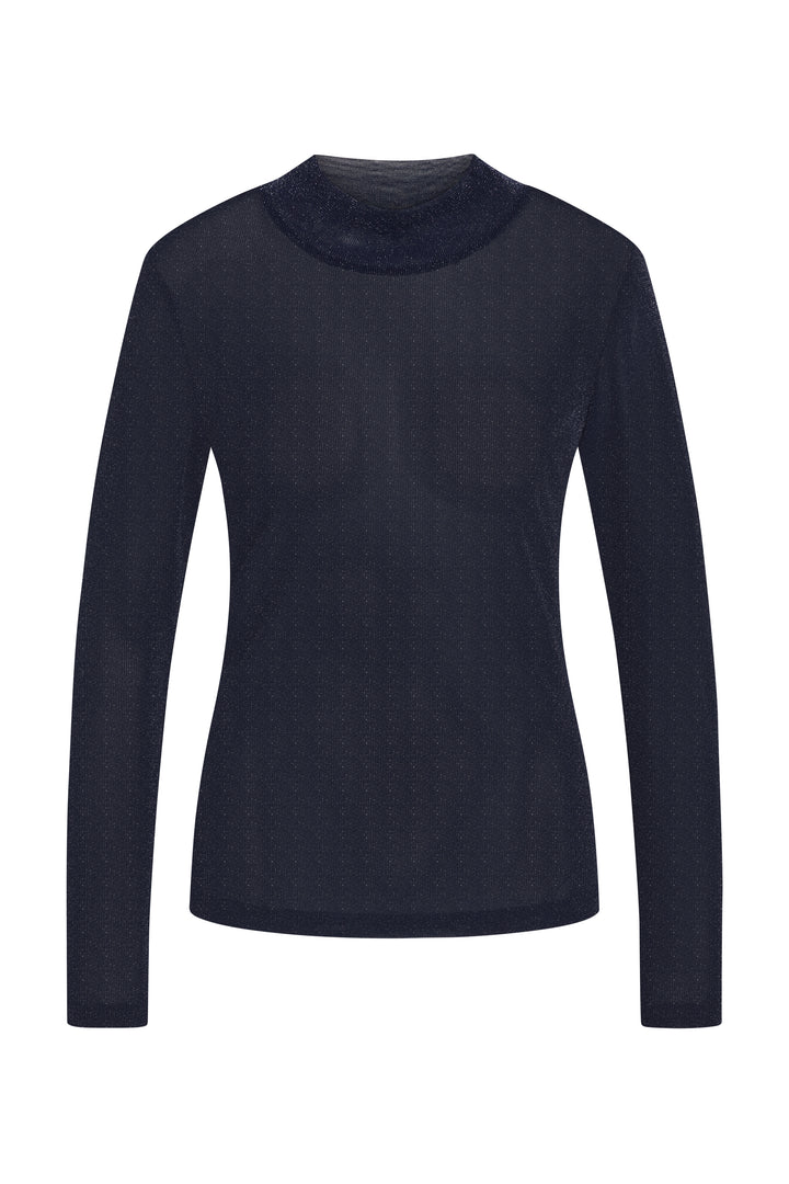 Rue de Femme Roll neck blouse BLOUSE 207 Dark blue