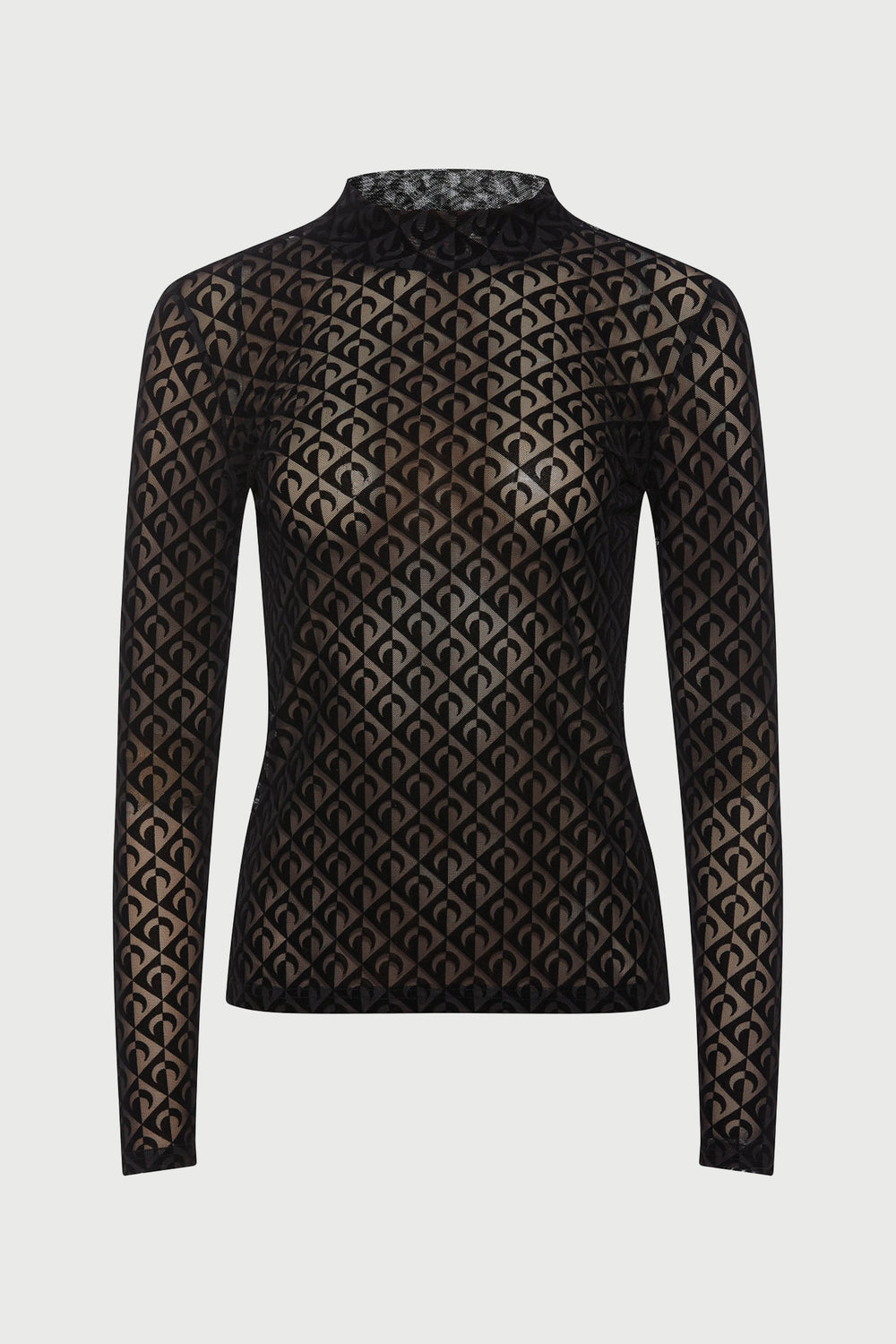 Rue de Femme Roll neck bluse BLOUSE Sort
