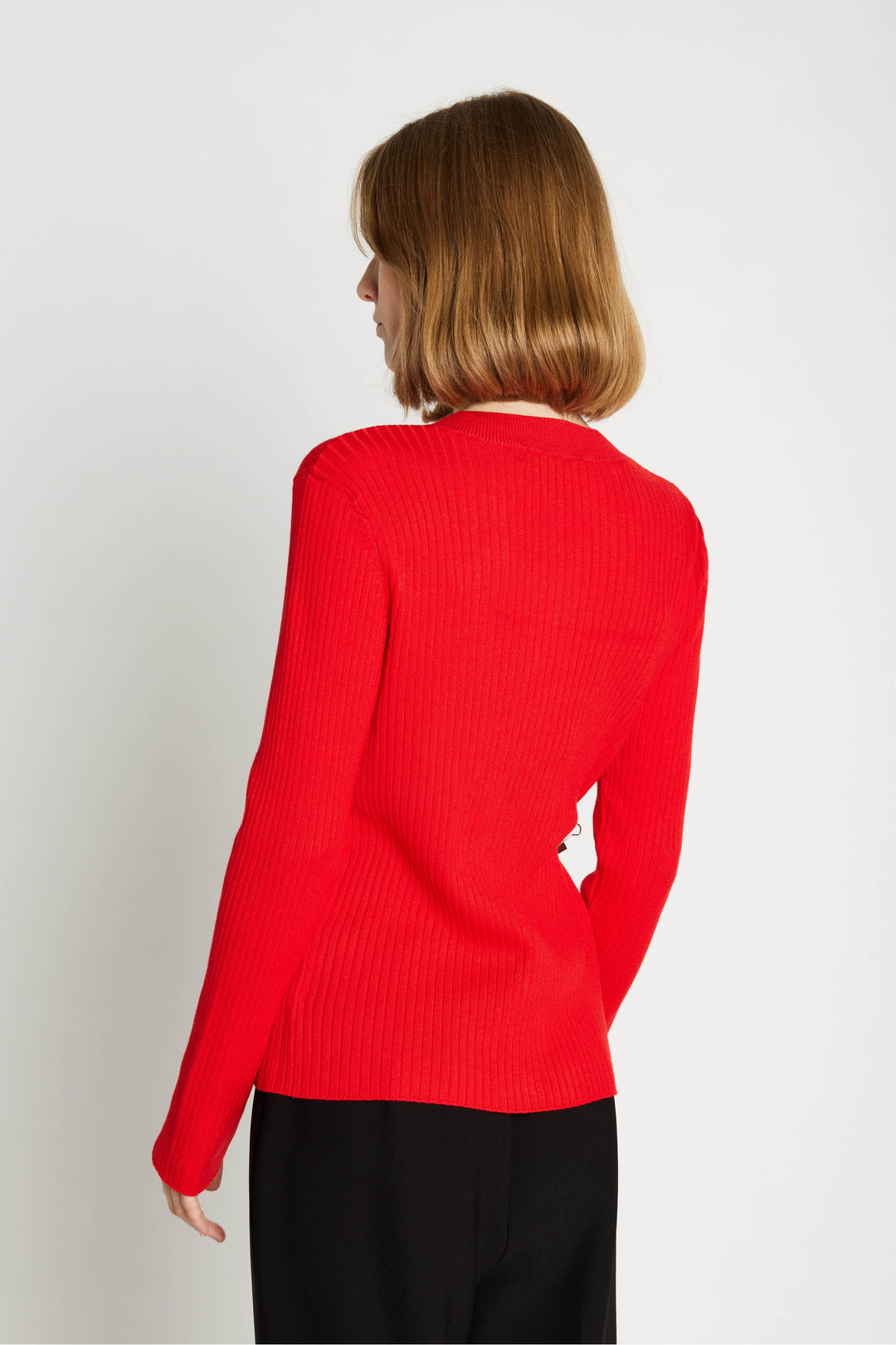 Rue de Femme Softy Lope strikcardigan KNITWEAR, LIGHT 310 Mars red