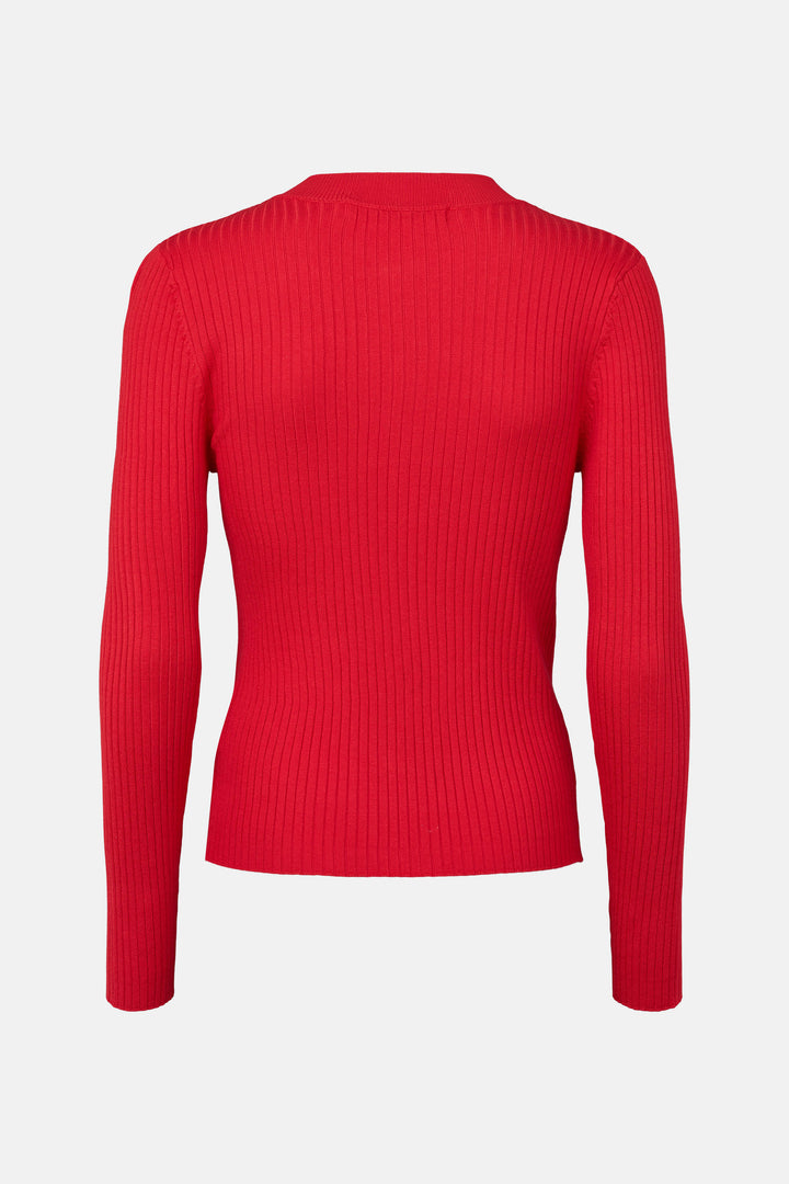 Rue de Femme Softy Lope strikcardigan KNITWEAR, LIGHT 310 Mars red