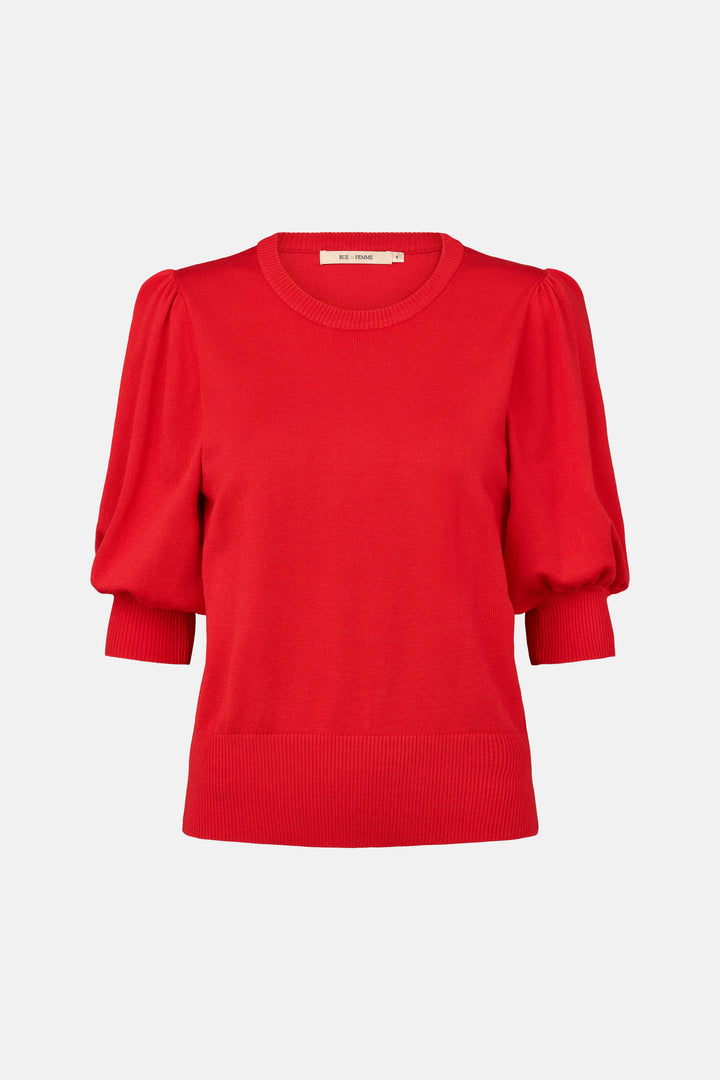 Rue de Femme Softy Sorrel strik KNITWEAR, LIGHT 310 Mars red