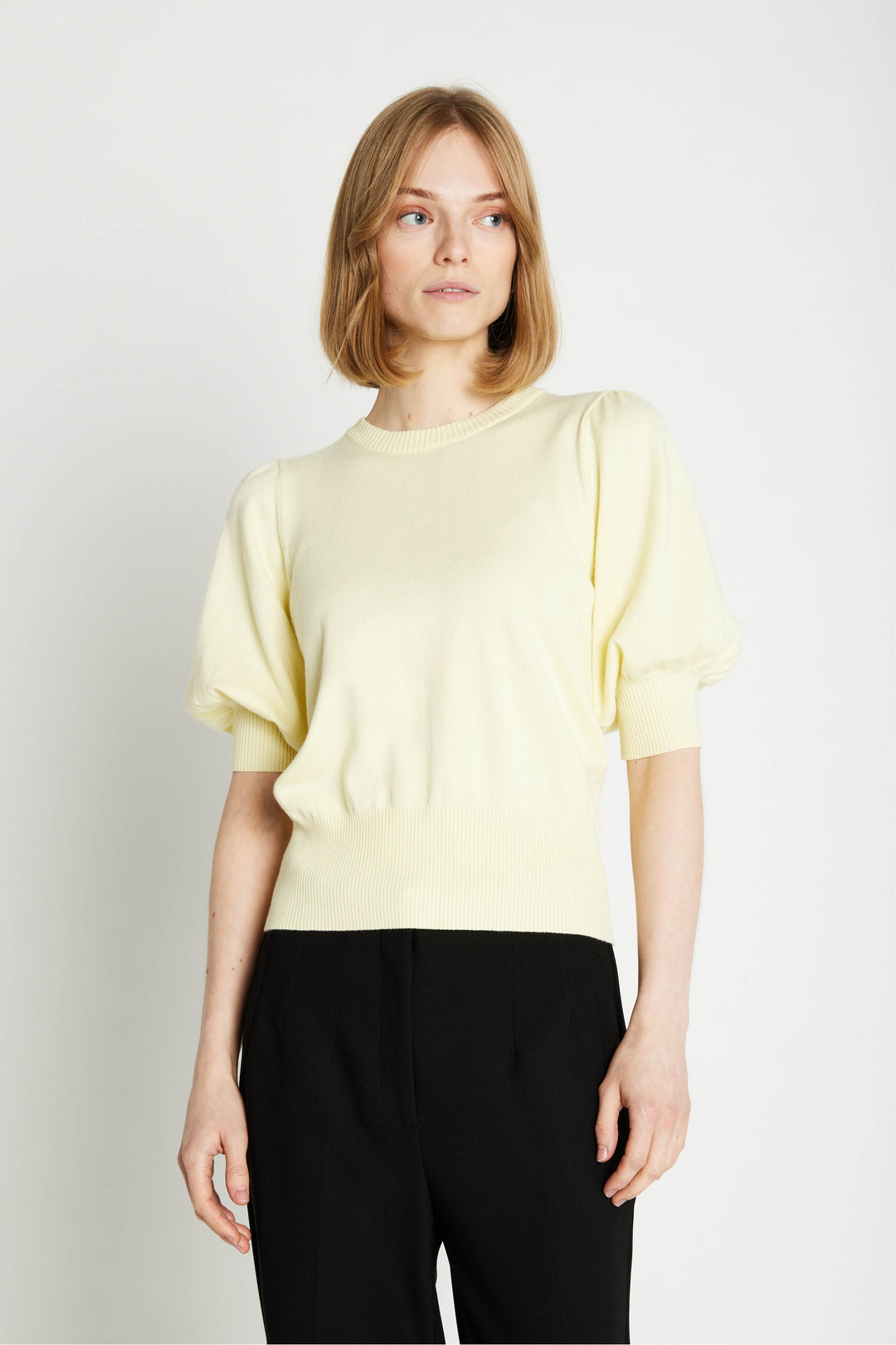 Rue de Femme Softy Sorrel strik KNITWEAR, LIGHT 703 Soft yellow