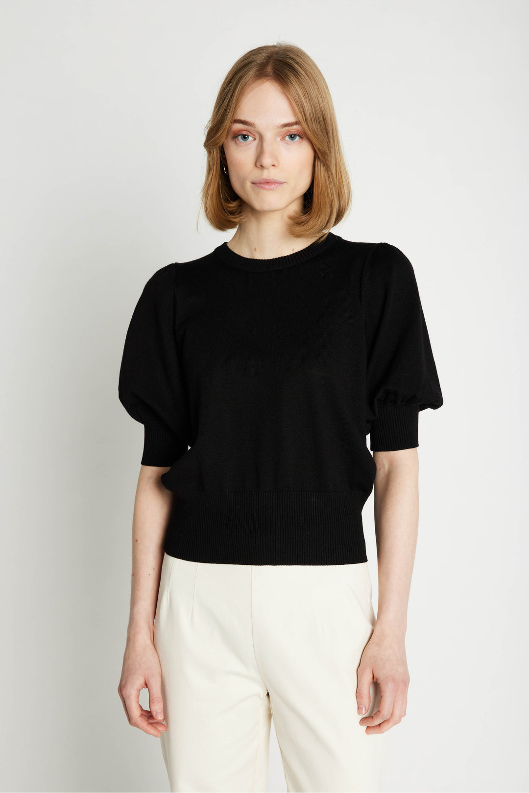 Rue de Femme Softy Sorrel strik KNITWEAR, LIGHT Sort