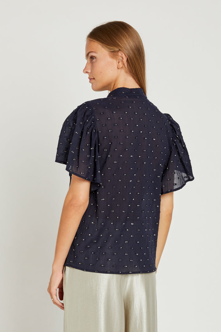 Rue de Femme Sylvie skjorte SHIRTS 207 Dark blue