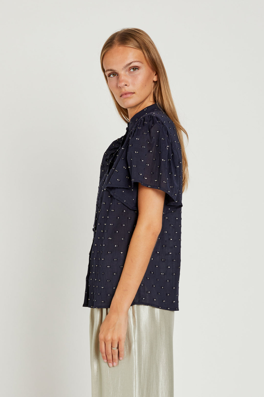 Rue de Femme Sylvie skjorte SHIRTS 207 Dark blue