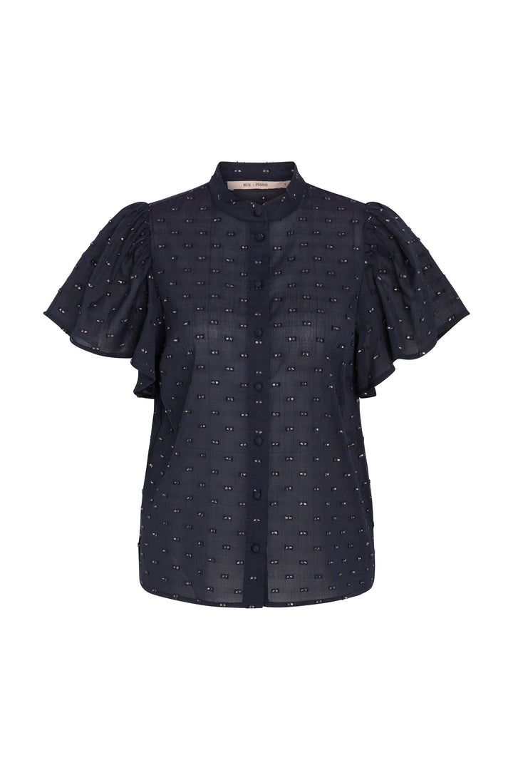 Rue de Femme Sylvie skjorte SHIRTS 207 Dark blue