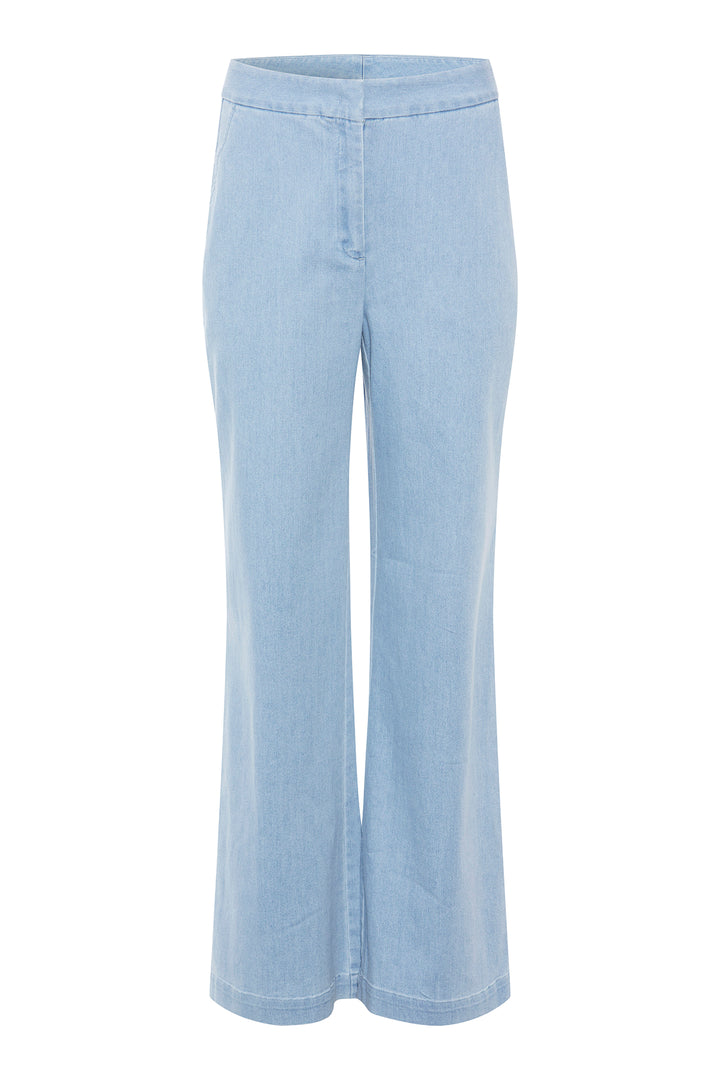 Rue de Femme Tana wide bukser TROUSERS 203 Light blue denim