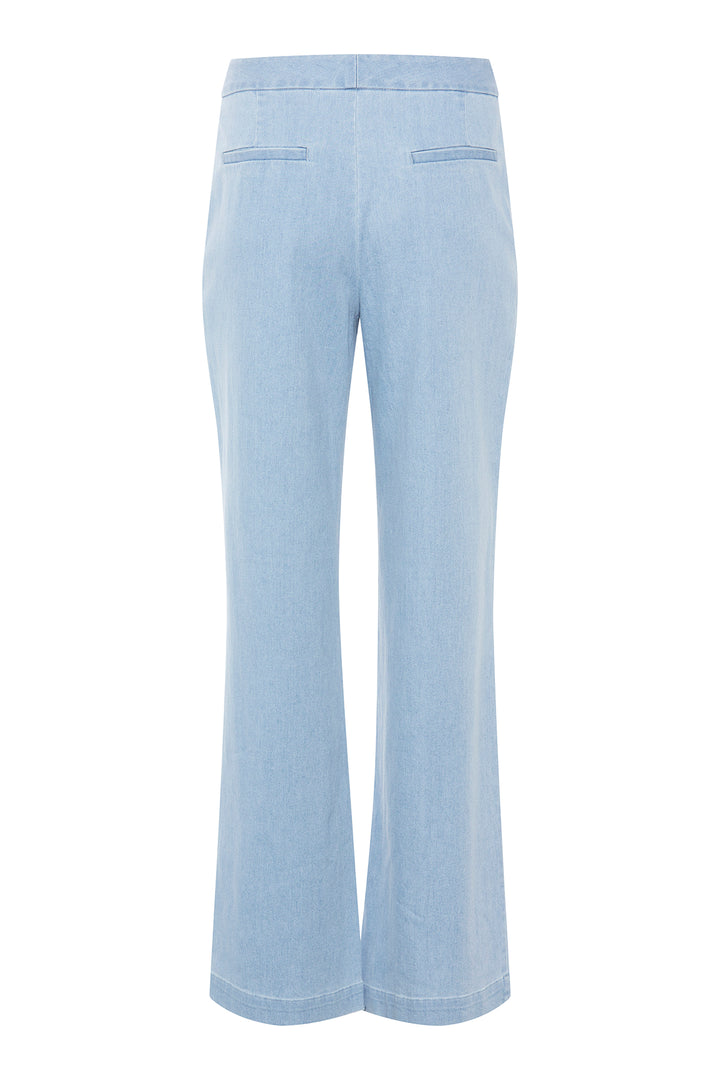 Rue de Femme Tana wide bukser TROUSERS 203 Light blue denim