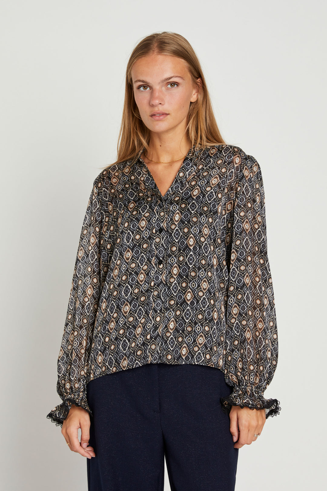 Rue de Femme Thara skjorte SHIRTS Sort