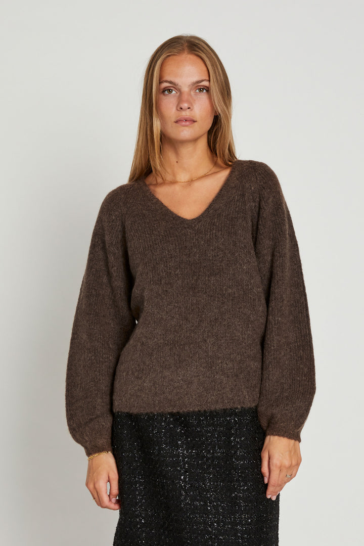 Rue de Femme Vala Strik KNITWEAR, HEAVY 45 Bitter chocolate