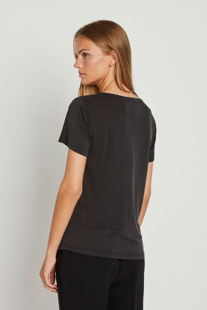 Rue de Femme Zoe o-neck tee RdF T-SHIRTS Sort
