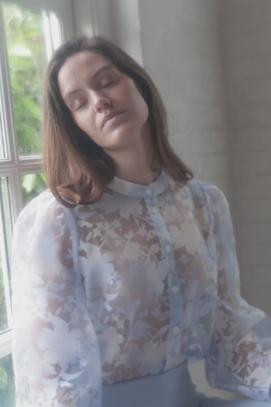 Rue de Femme RDFSerene skjorte SHIRTS 270 Blue stone