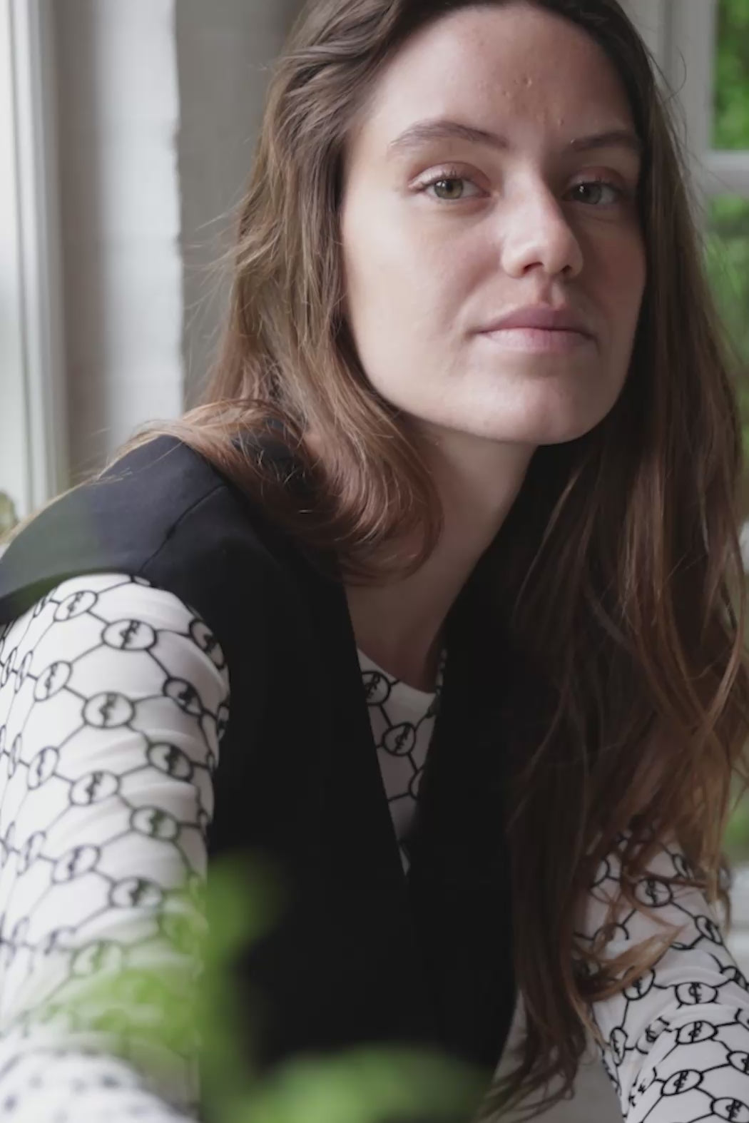 Rue de Femme RDFRound neck bluse BLOUSE 02 Off white