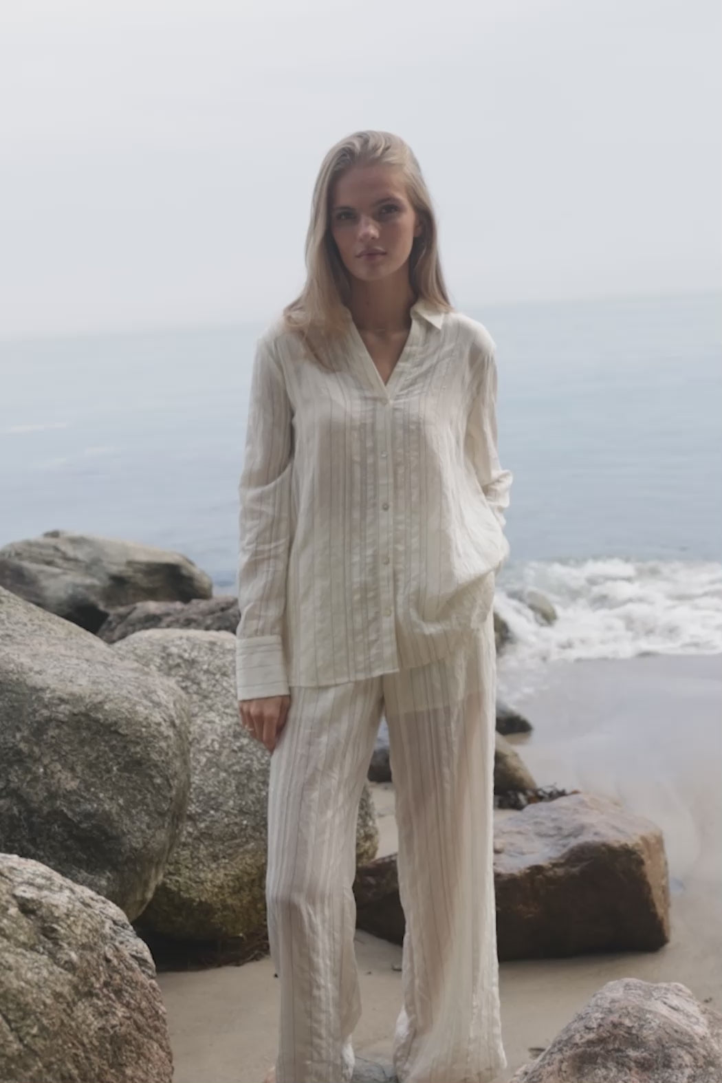 Rue de Femme 7526RDFVilde skjorte BLOUSE 02 Off white
