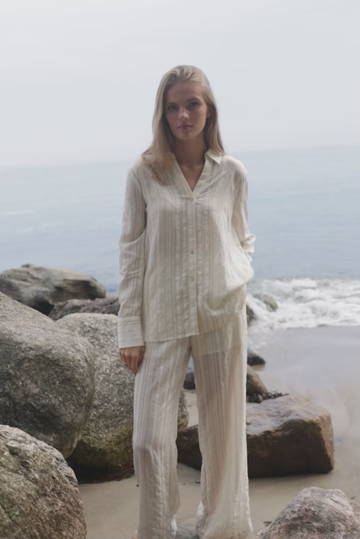 Rue de Femme 7526RDFVilde skjorte BLOUSE 02 Off white