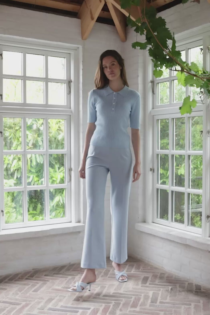 Rue de Femme RDFComfyOlana wide bukser TROUSERS 270 Blue stone