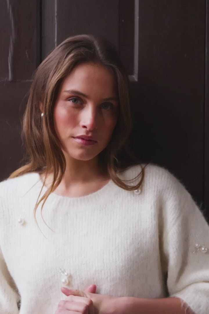 Rue de Femme RDFDora strik KNITWEAR 02 Off white